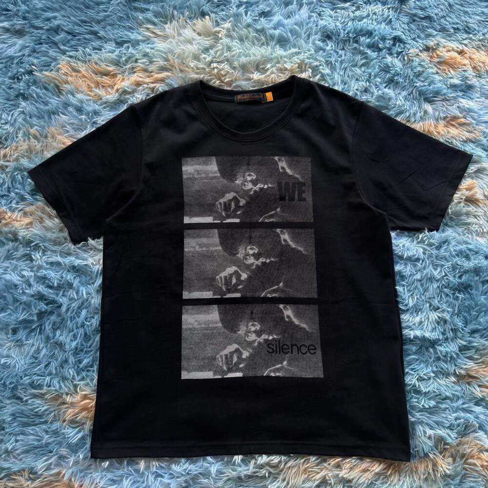 Undercoverism For Rebels We Make Silence Graphic Print T-Shirt Black Size 1